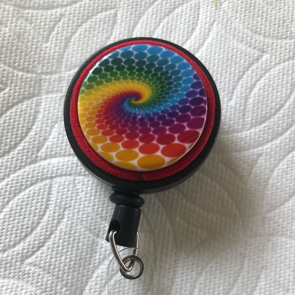 Rainbow ID Badge Reel